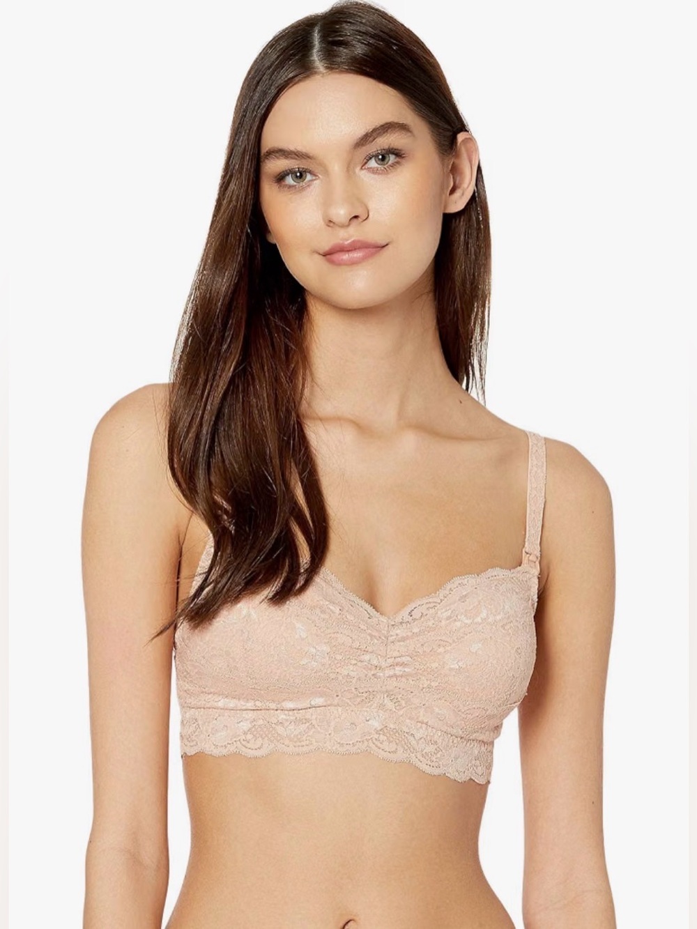 Cosabella Nursing Lace Bralette - Blush Pink